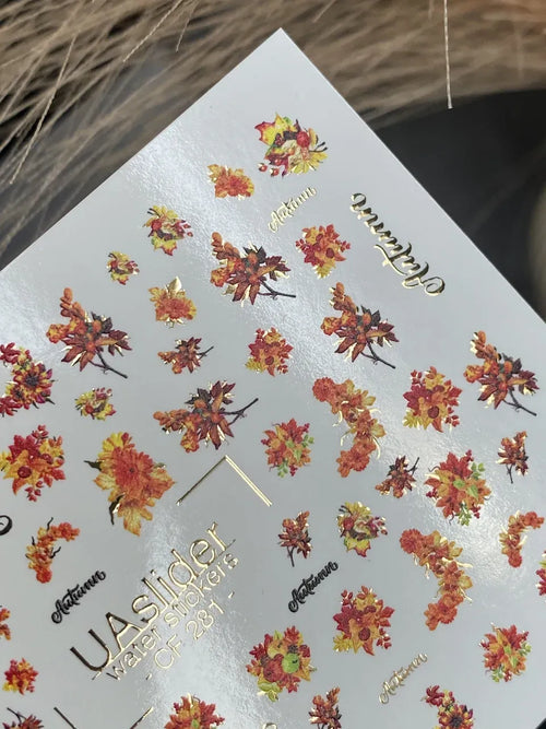 Foil Nail slider decals on any background CF_281