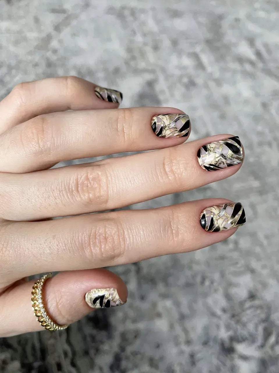 Foil Nail slider decals on any background 146
