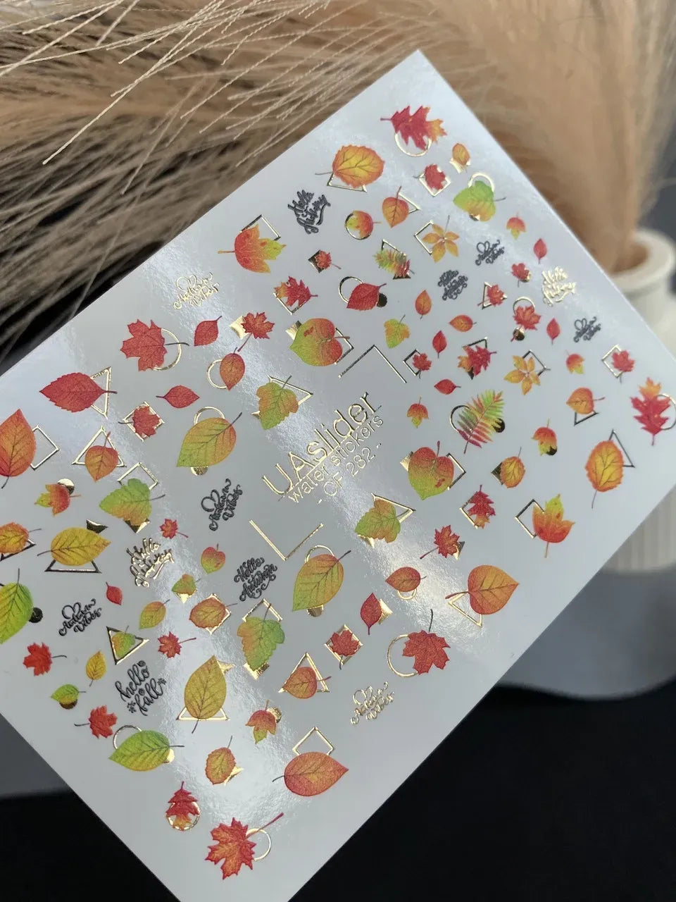 Foil Nail slider decals on any background CF_282