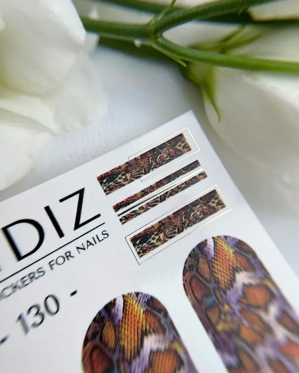 Foil Nail slider decals on any background 130