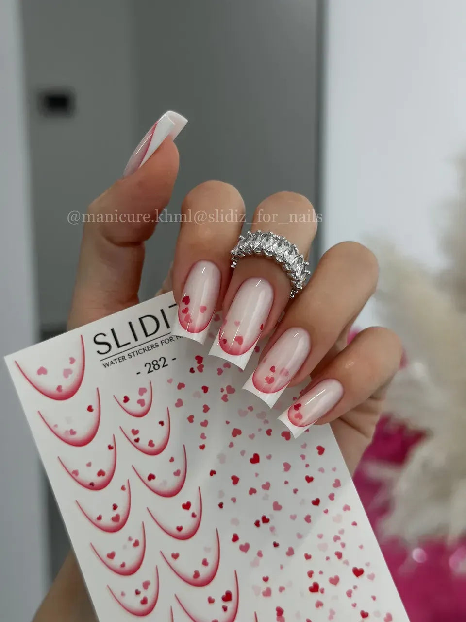 Nail slider decals on any background 282