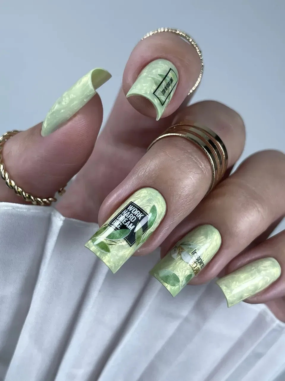 Foil Nail slider decals on any background 201