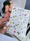 Foil Nail slider decals on any background 192