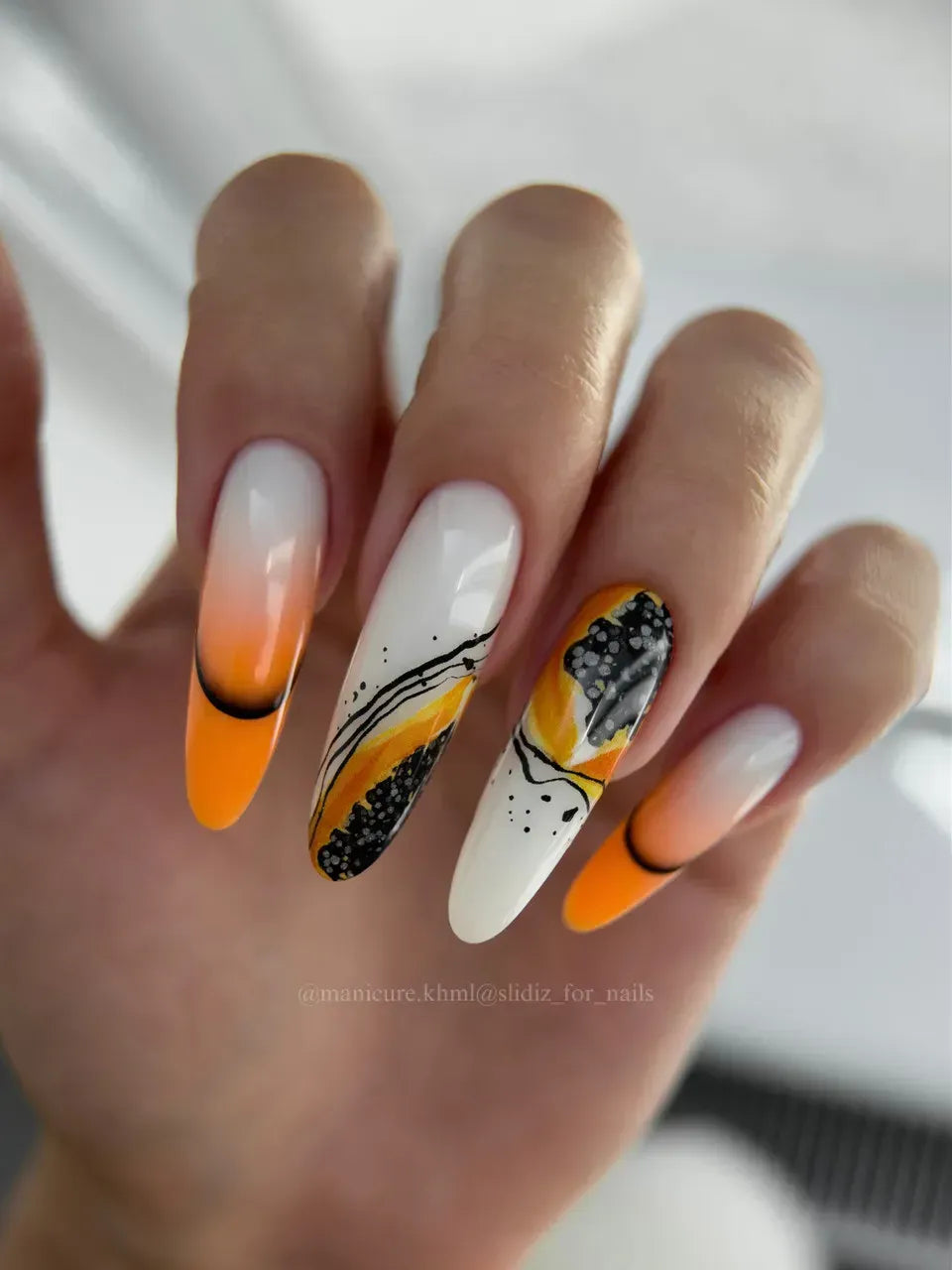 Nail slider decals with no excess film NC011