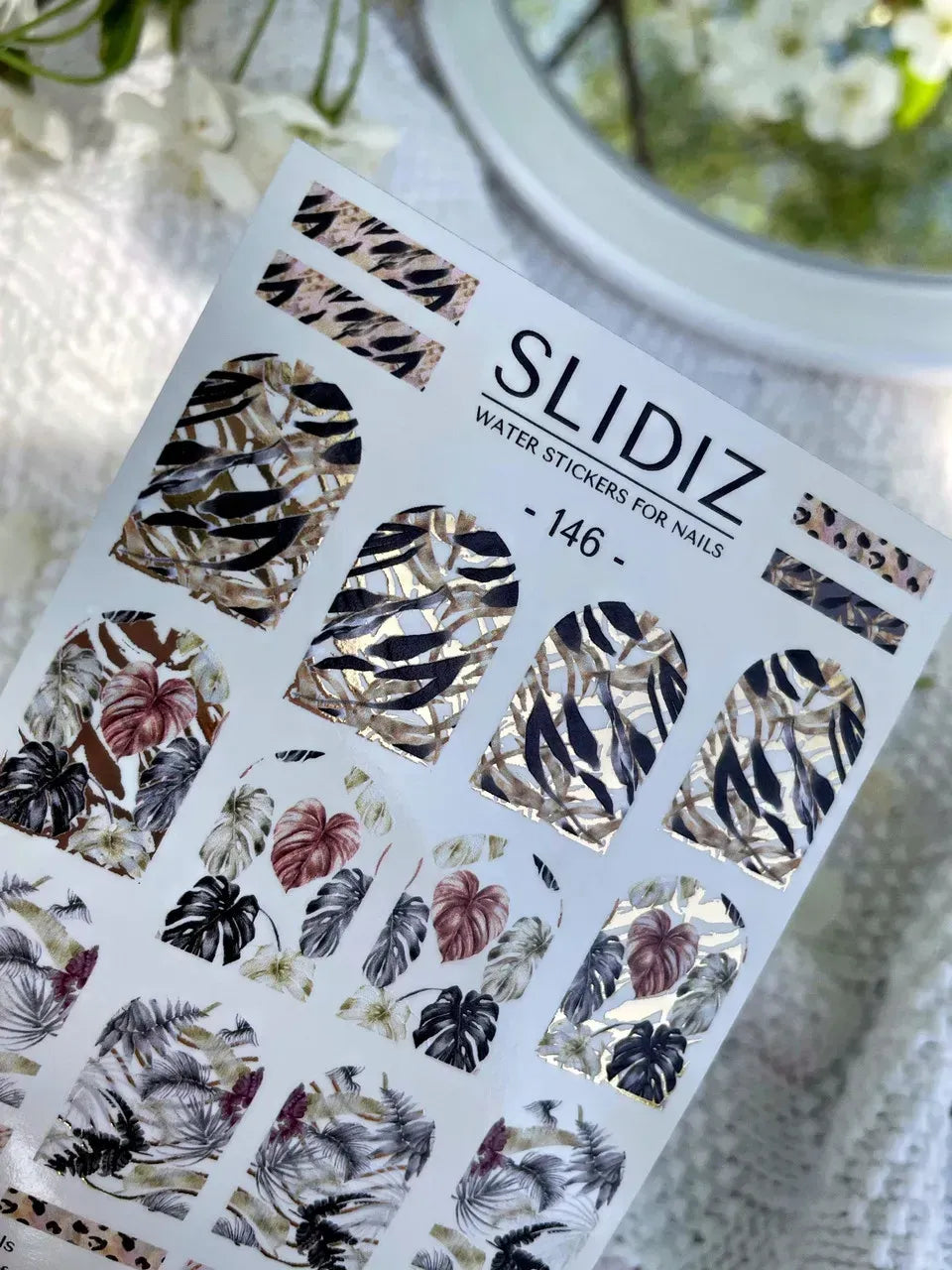 Foil Nail slider decals on any background 146