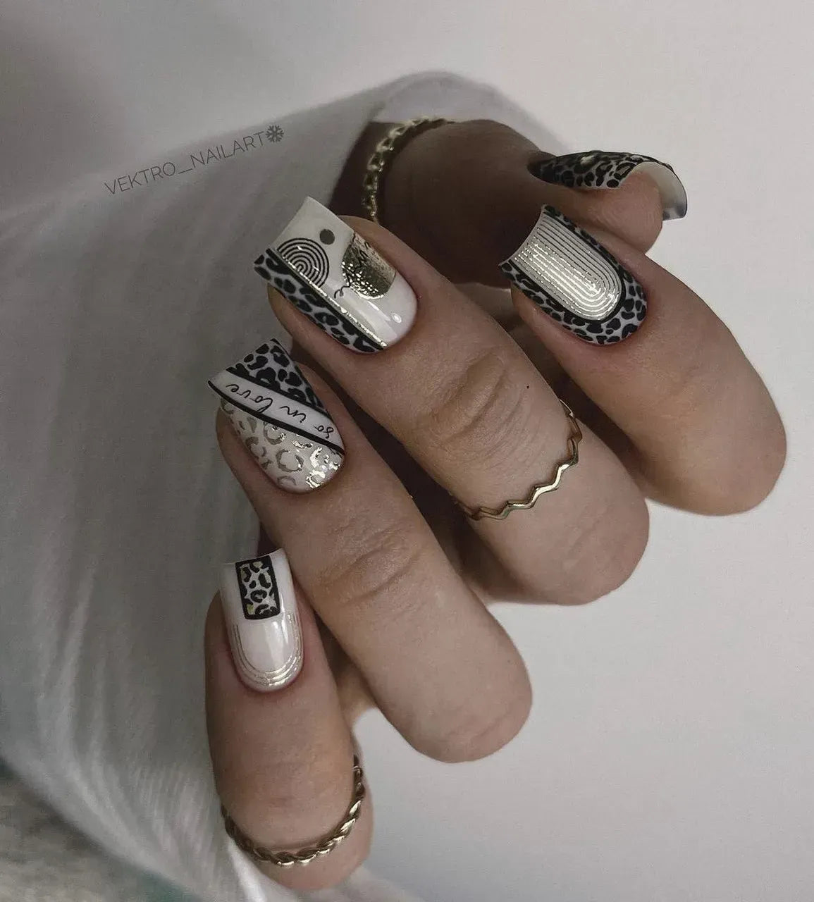 Foil Nail slider decals on any background 107