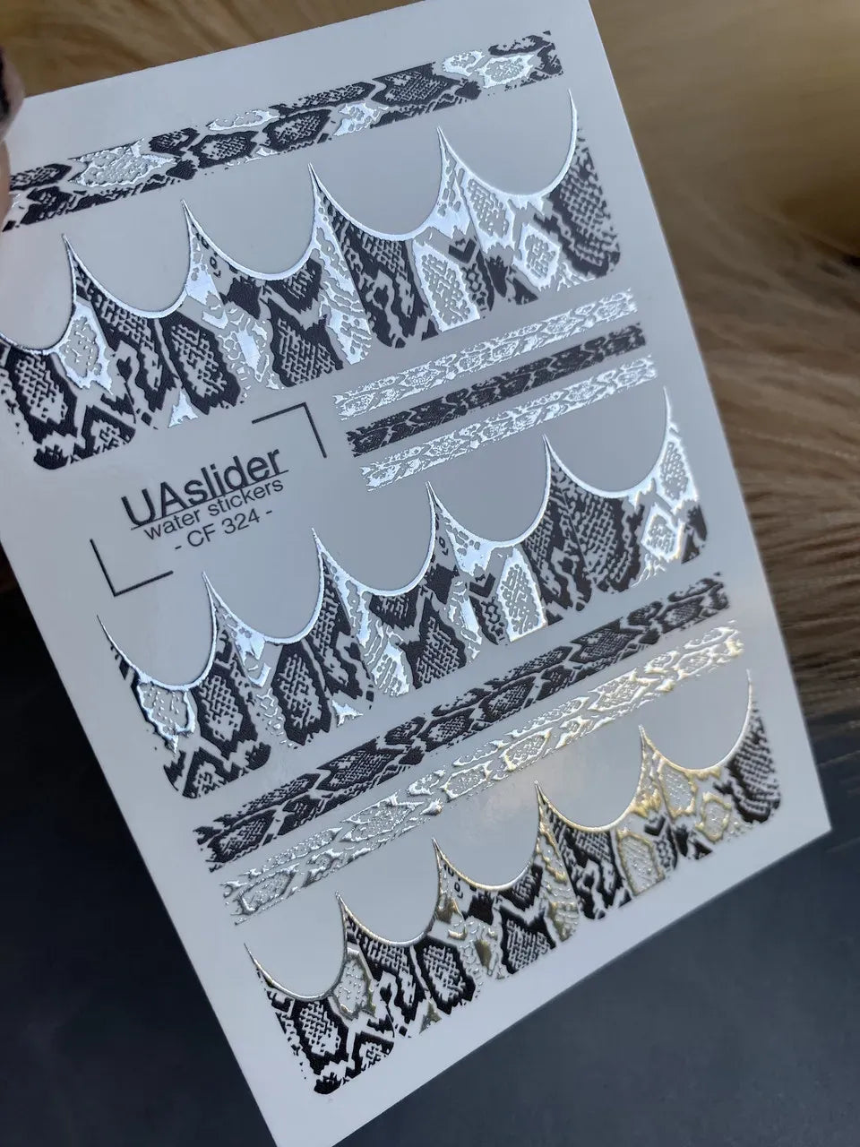 Foil Nail slider decals on any background CF_324