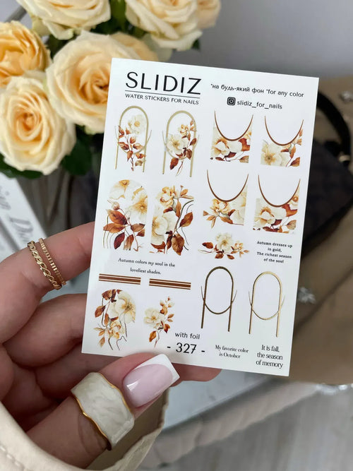 Foil Nail slider decals on any background 327