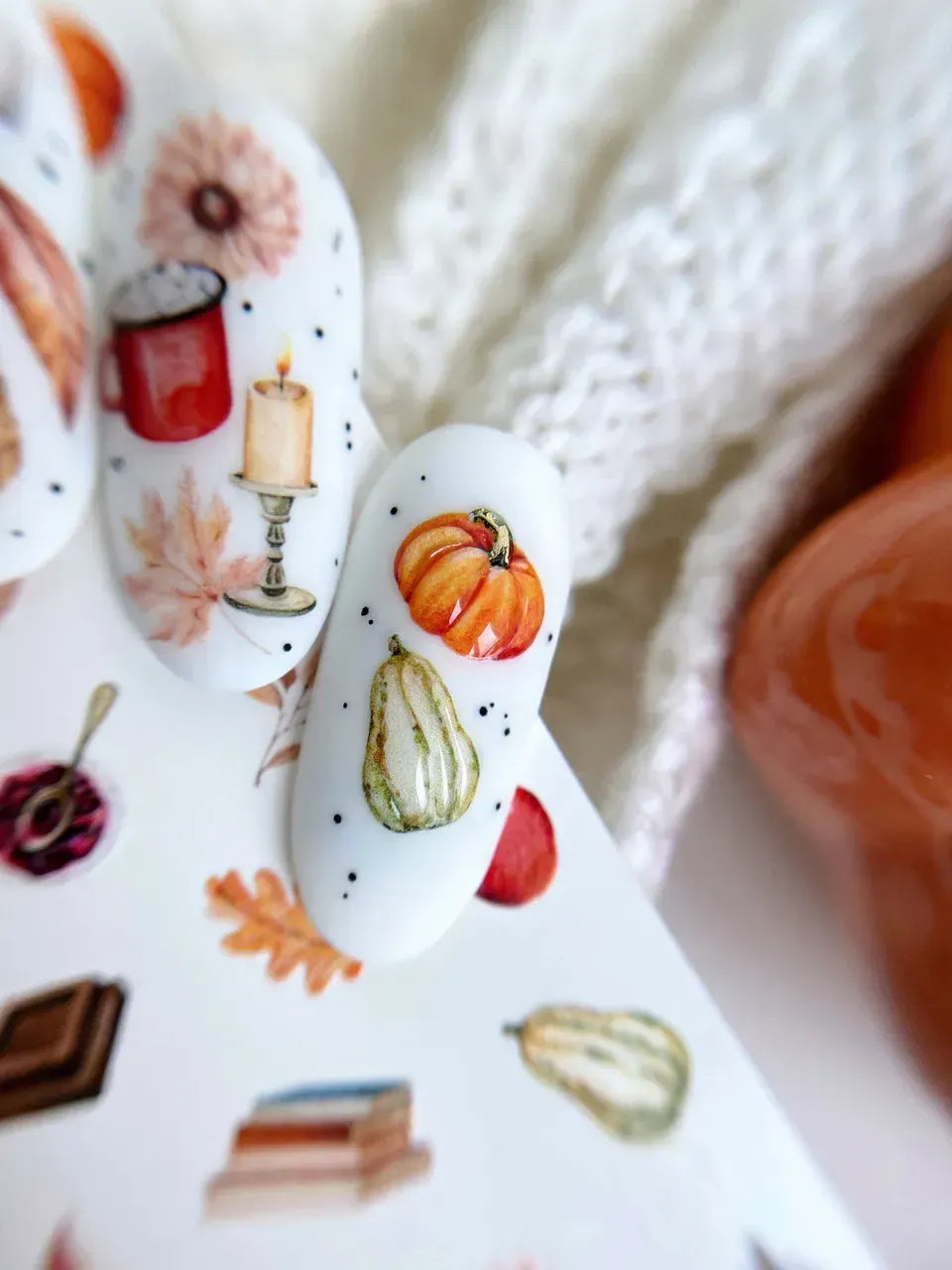 Nail slider decals on any background 097