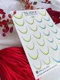 Nail slider decals on any background 248