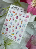 Nail slider decals with no excess film NC016