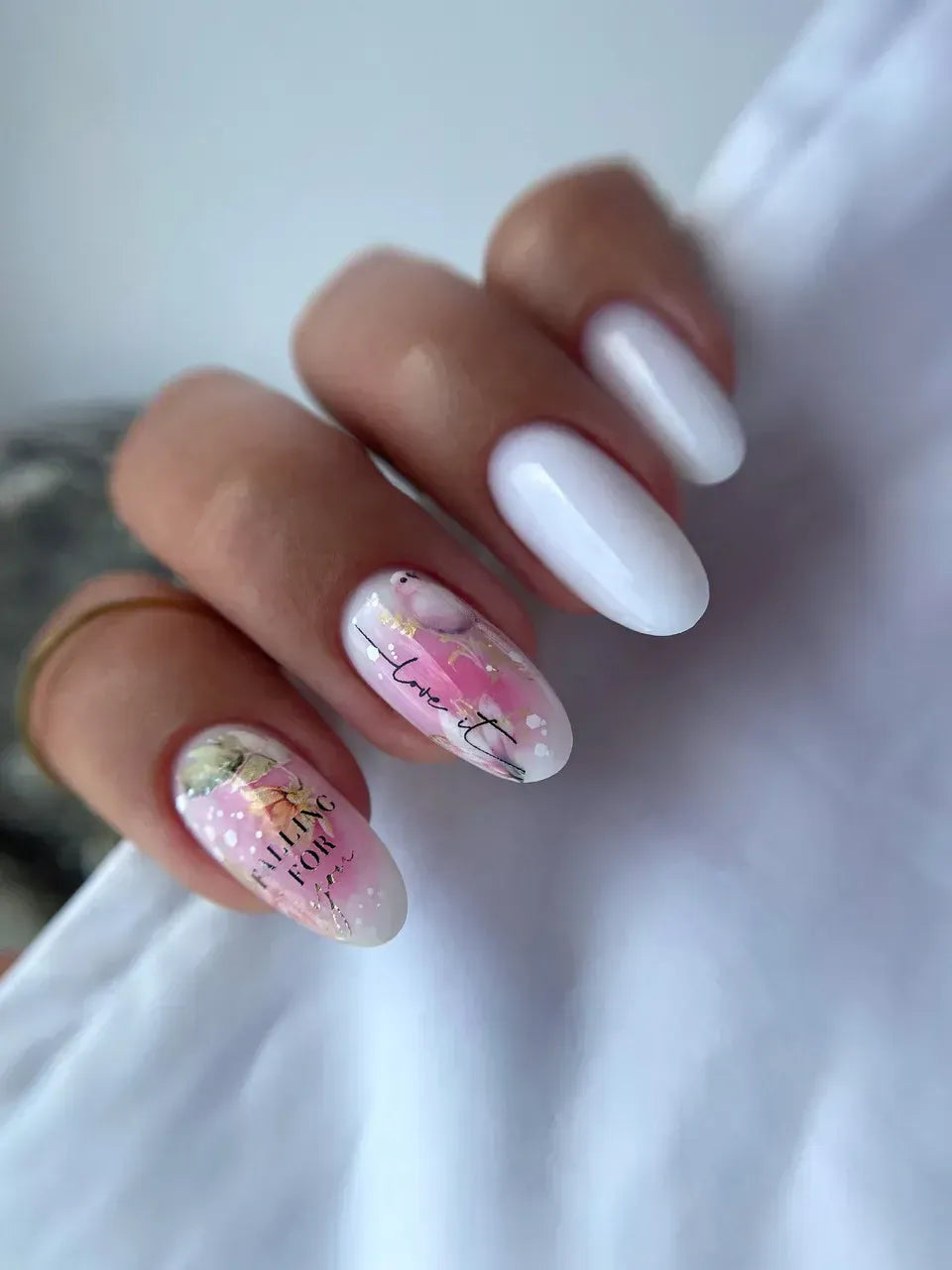 Foil Nail slider decals on any background 145