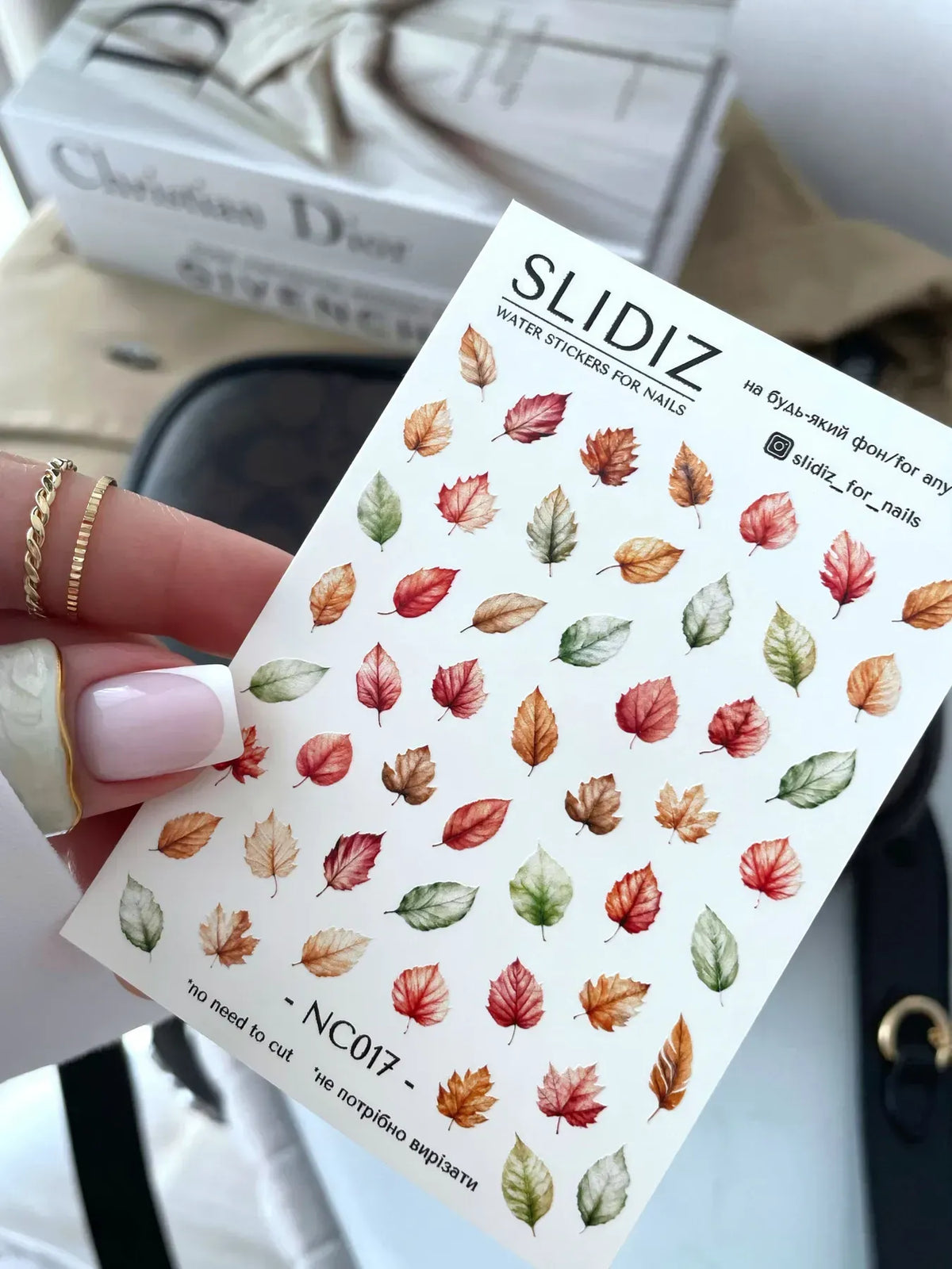 Nail slider decals with no excess film NC017