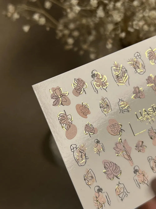 Foil Nail slider decals on any background CF_277