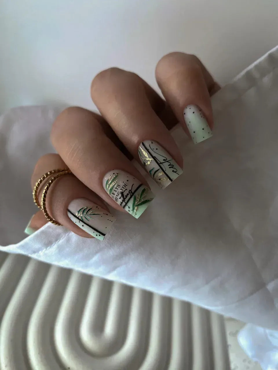 Foil Nail slider decals on any background 154