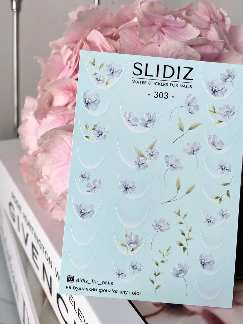 Nail slider decals on any background 303