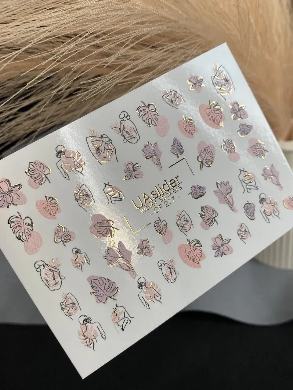 Foil Nail slider decals on any background CF_277