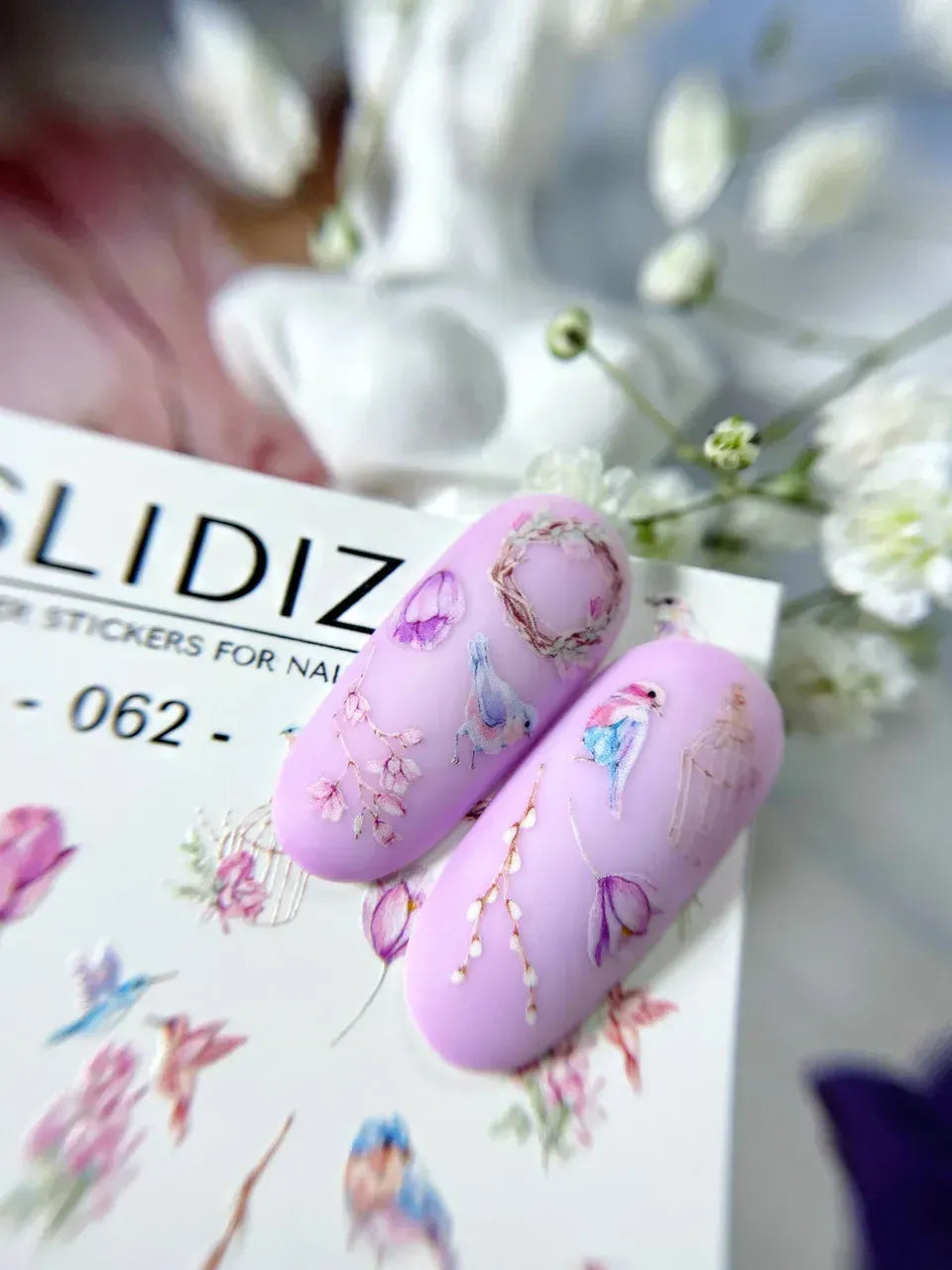 Nail slider decals on any background 062