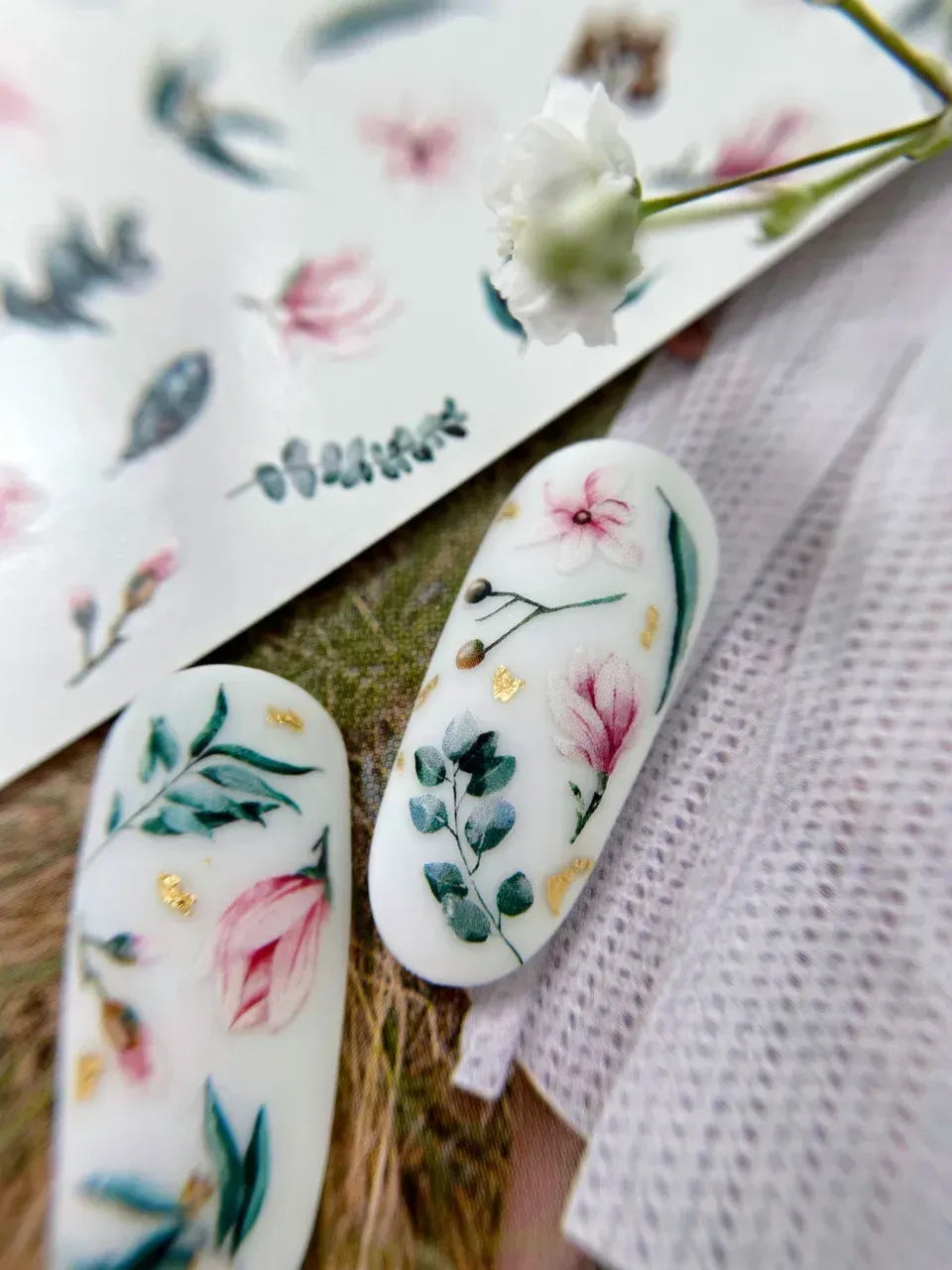 Nail slider decals on any background 058