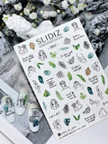 Nail slider decals on any background 065