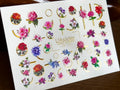 Foil Nail slider decals on any background CF_172