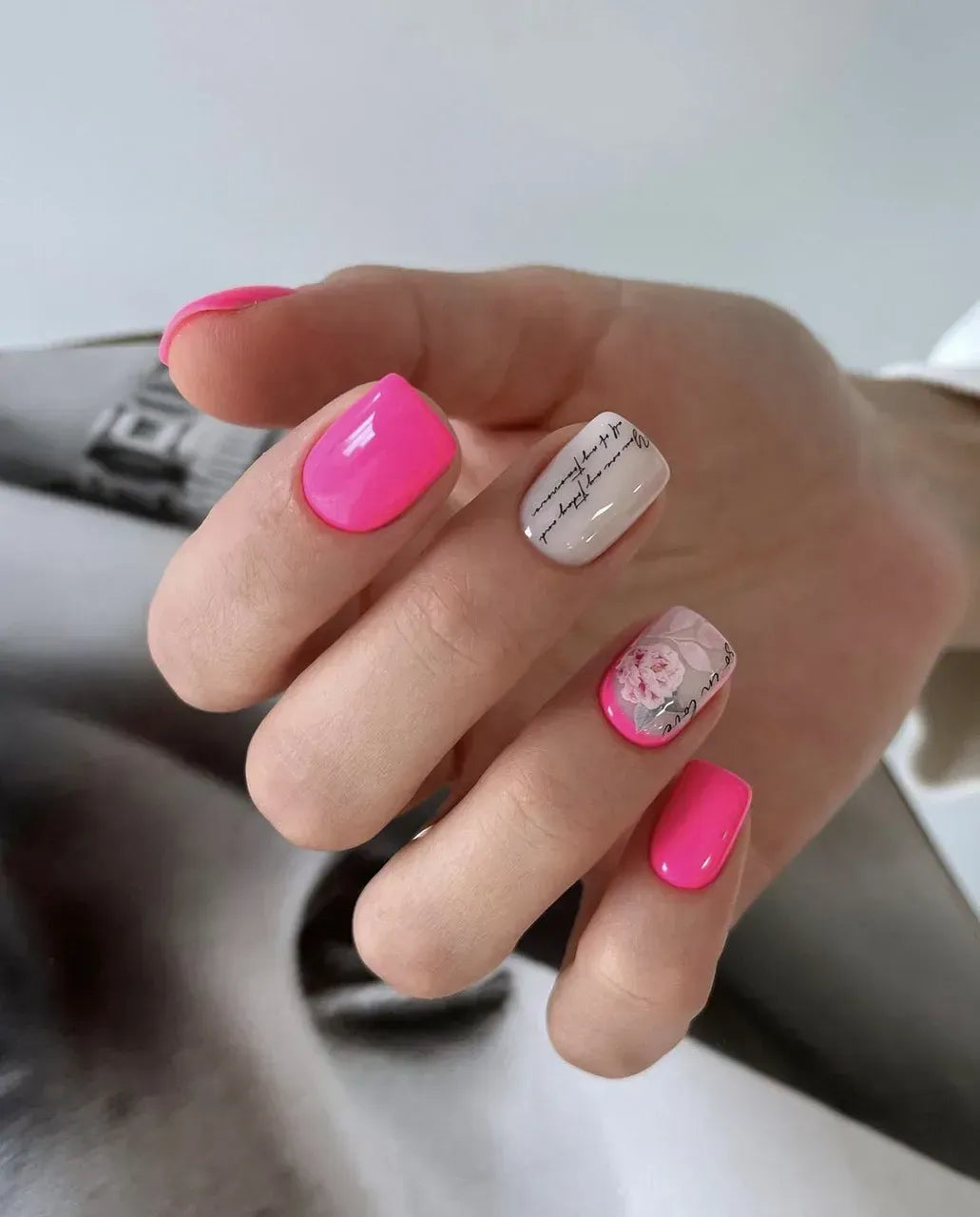 Foil Nail slider decals on any background 105