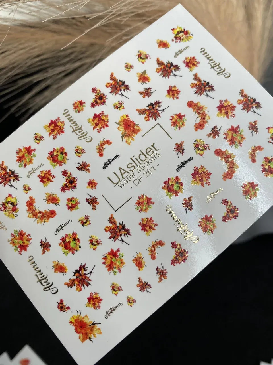 Foil Nail slider decals on any background CF_281