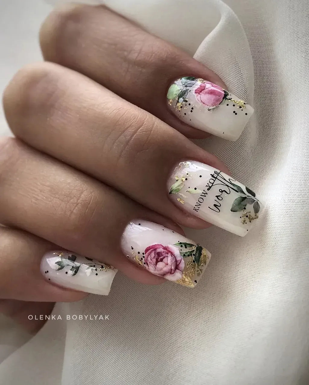 Nail slider decals on any background 137
