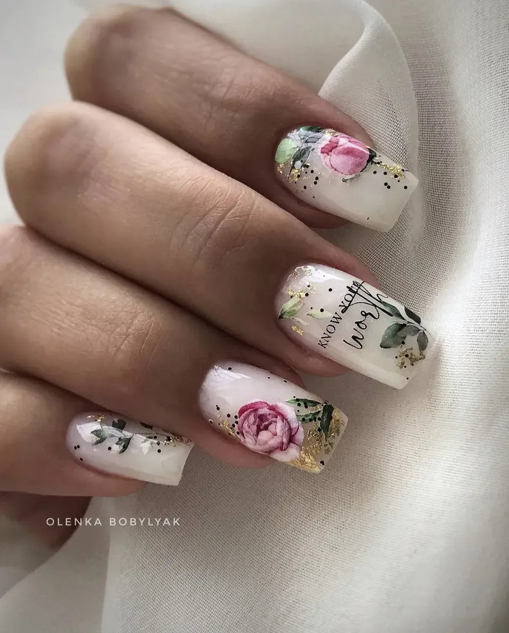 Nail slider decals on any background 137