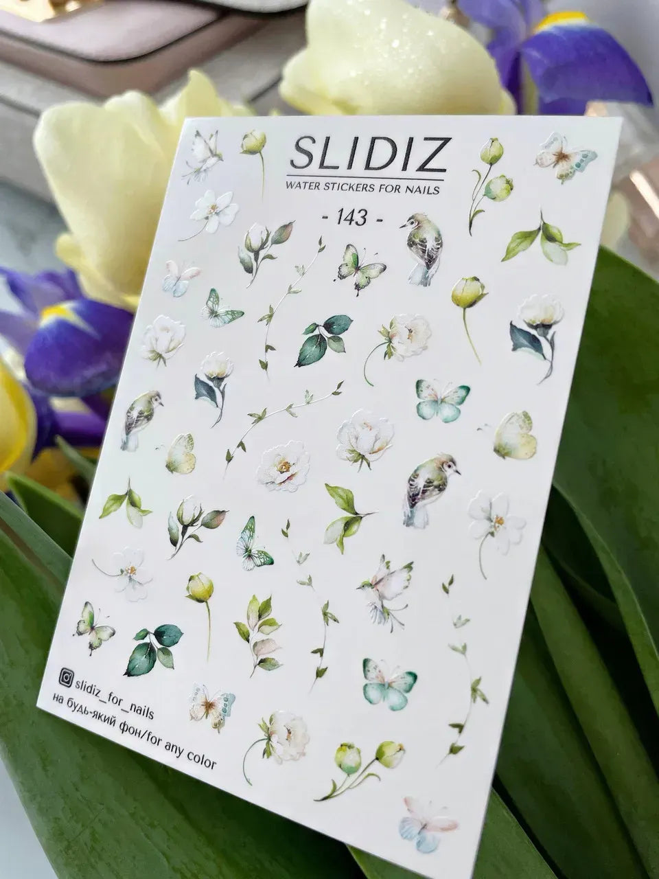Nail slider decals on any background 143