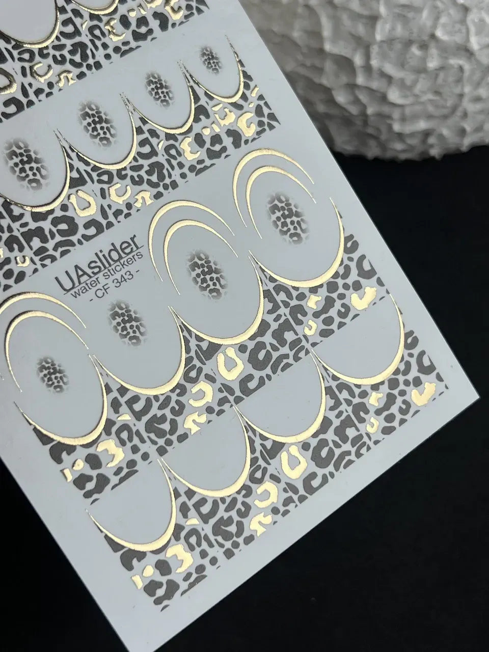 Foil Nail slider decals on any background CF_343