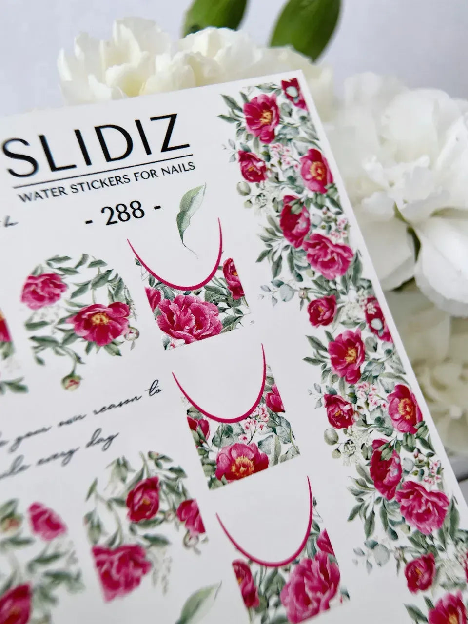 Nail slider decals on any background 288