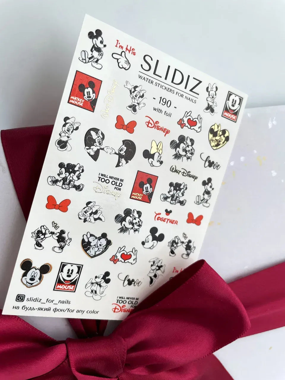 Foil Nail slider decals on any background 190