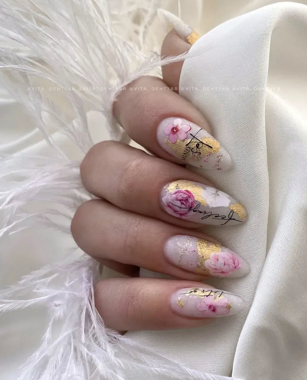 Nail slider decals on any background 137
