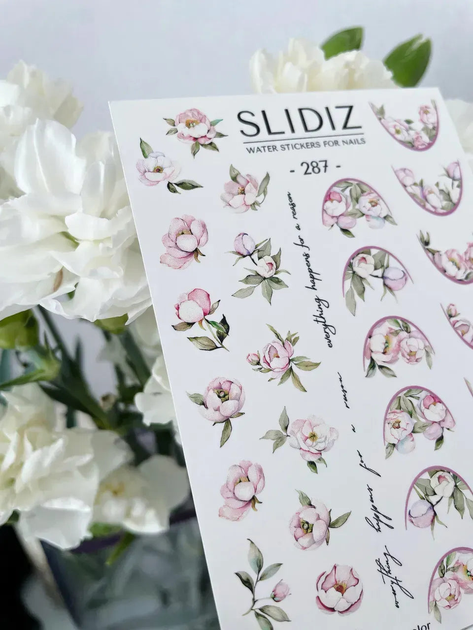 Nail slider decals on any background 287