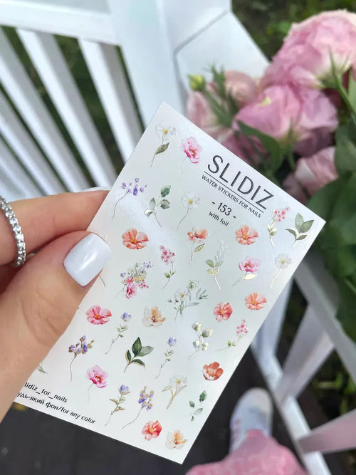 Foil Nail slider decals on any background 153