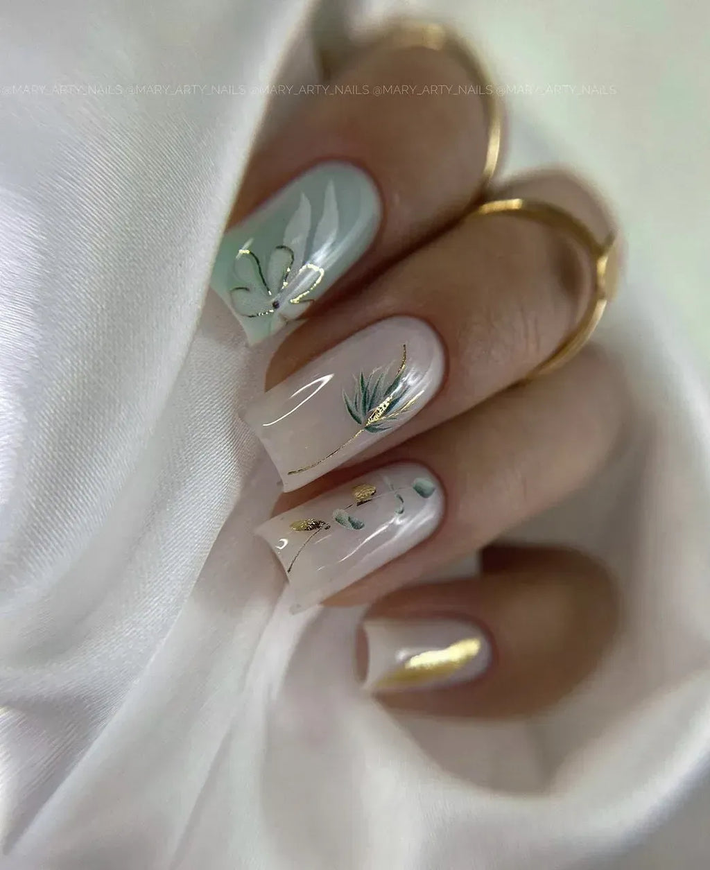 Foil Nail slider decals on any background 102