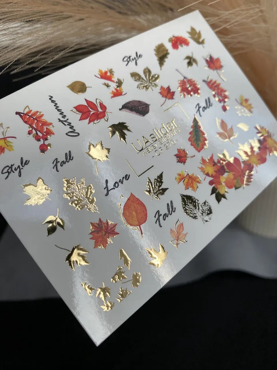 Foil Nail slider decals on any background CF_276