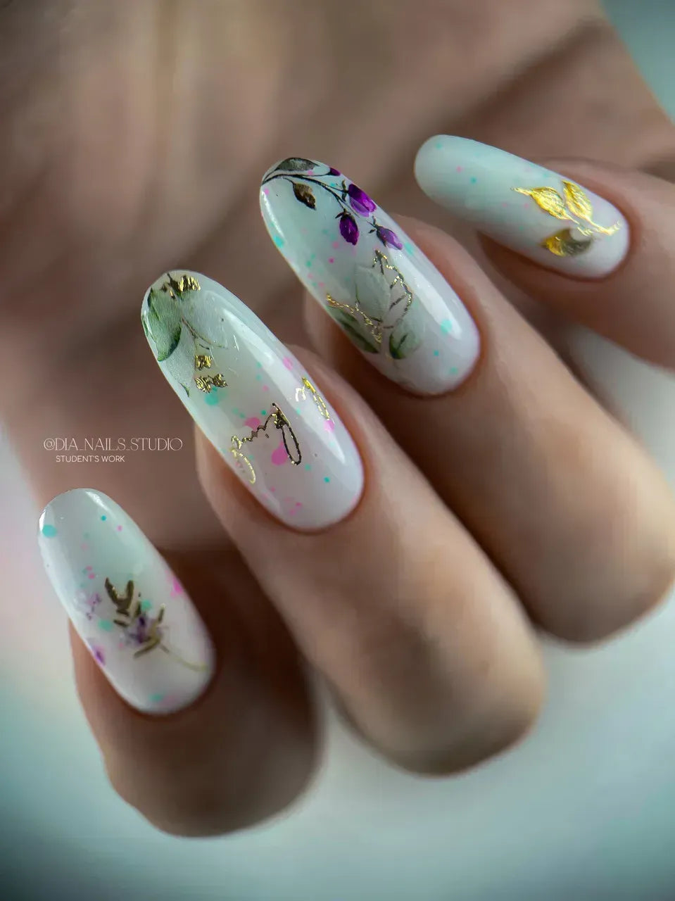 Foil Nail slider decals on any background 147