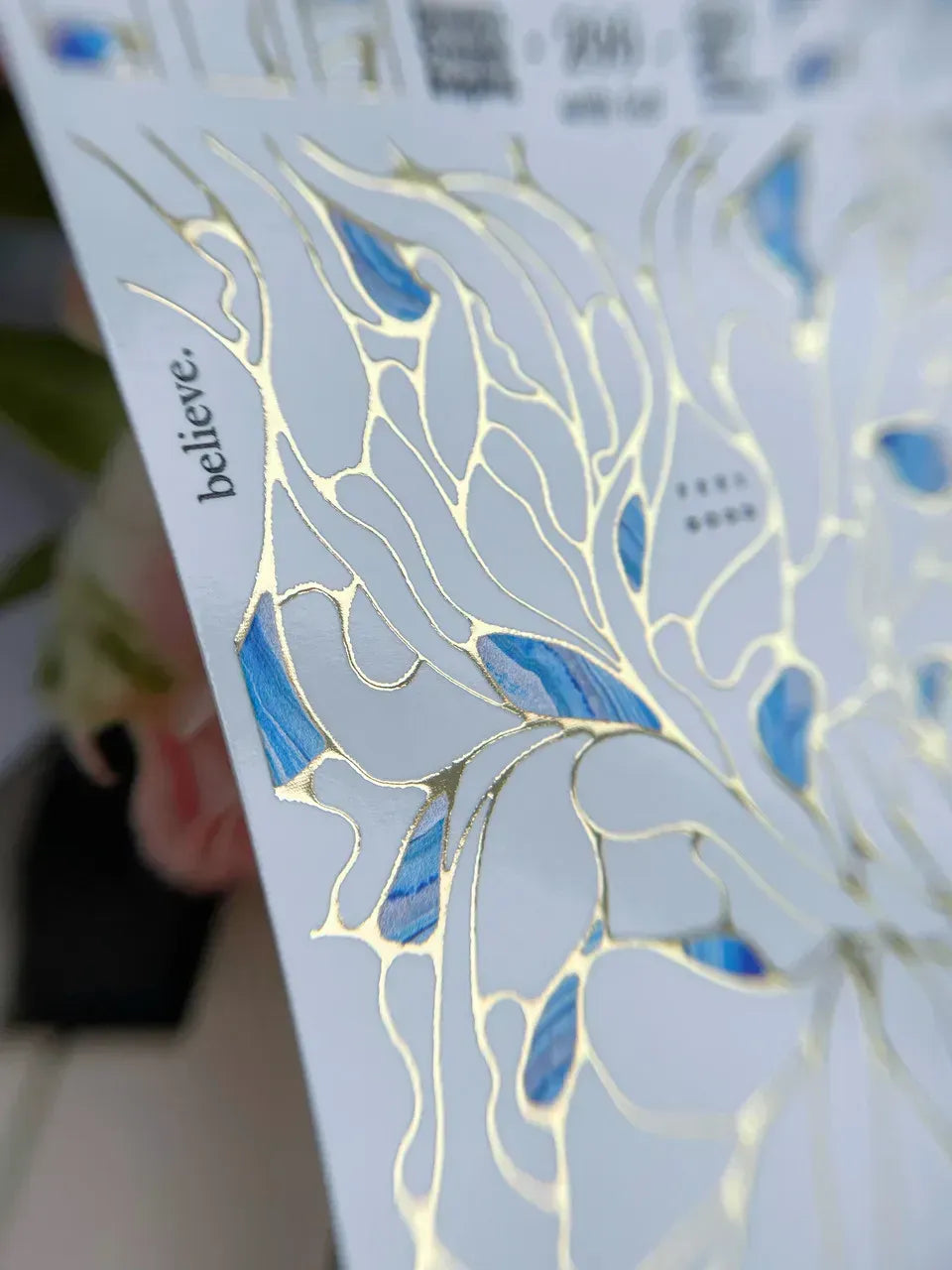 Foil Nail slider decals on any background 200