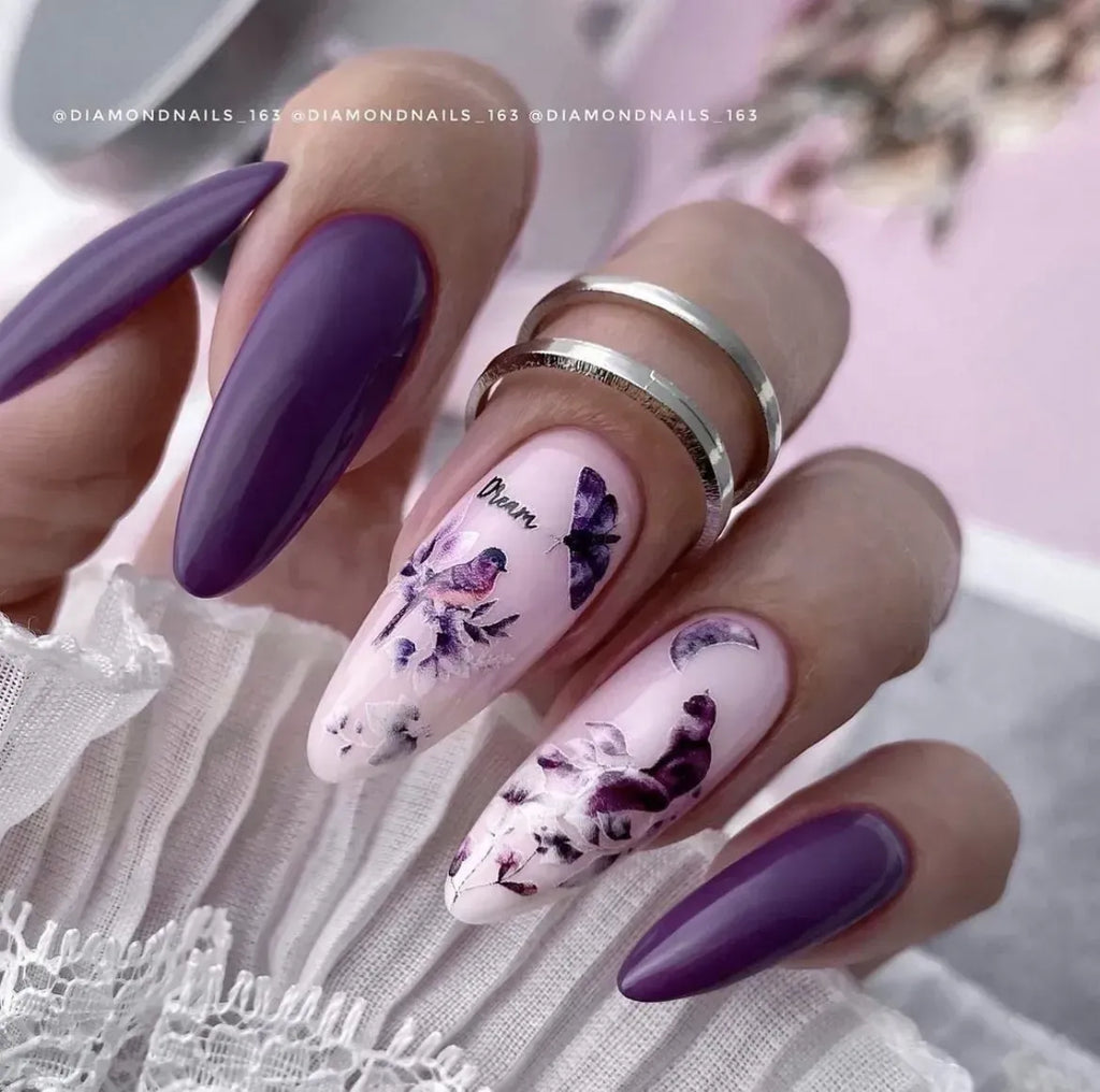 Nail slider decals on any background 034