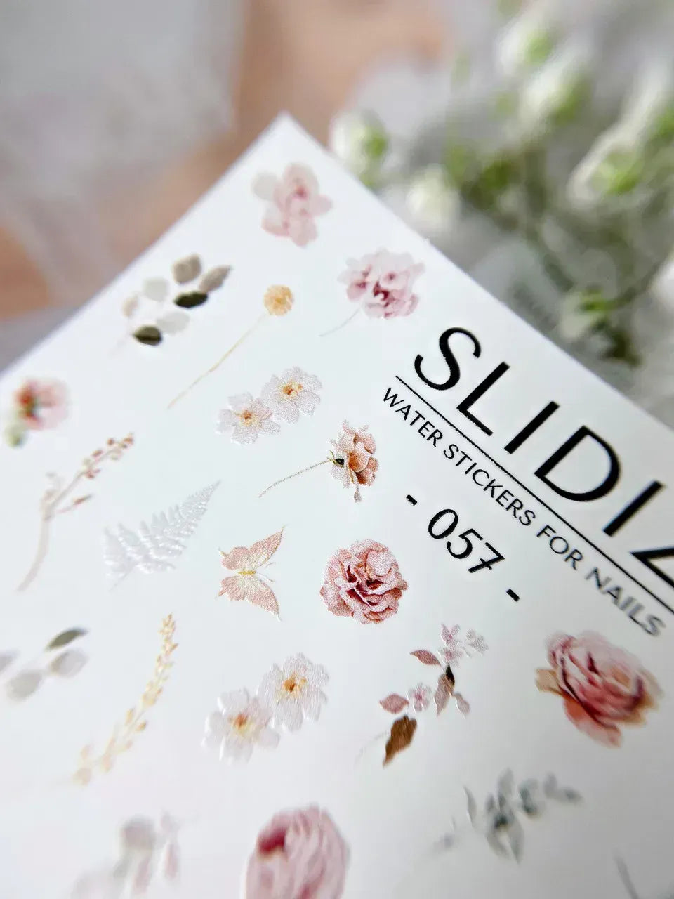 Nail slider decals on any background 057