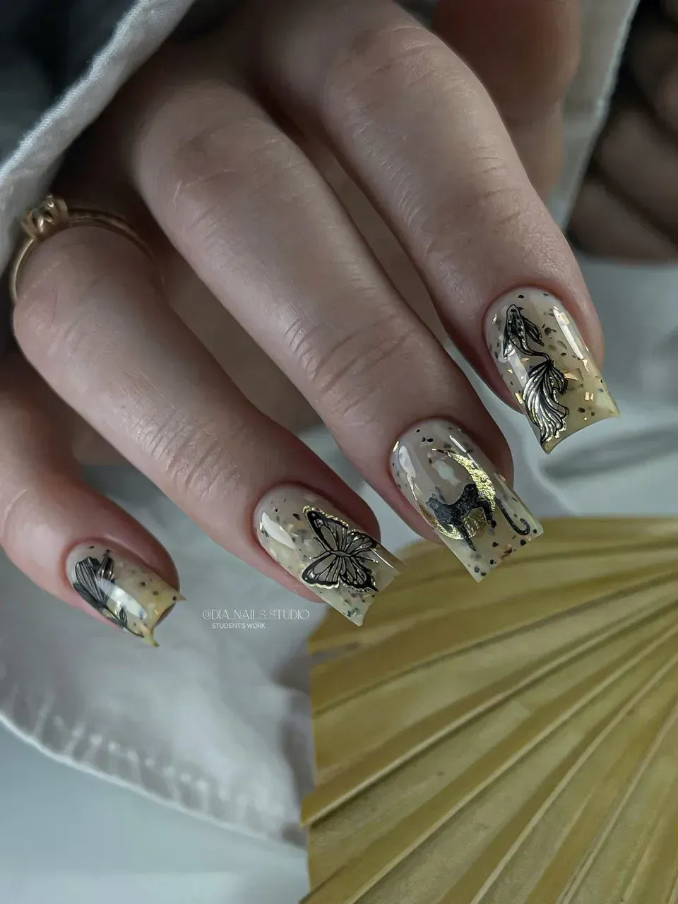 Foil Nail slider decals on any background 160