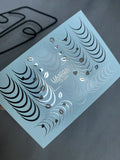 Foil Nail slider decals on any background CF_249