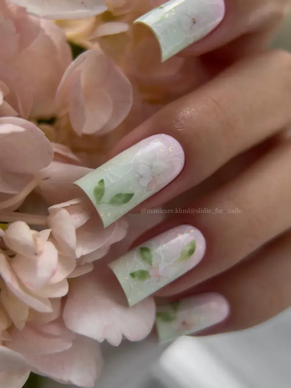 Nail slider decals on any background 298