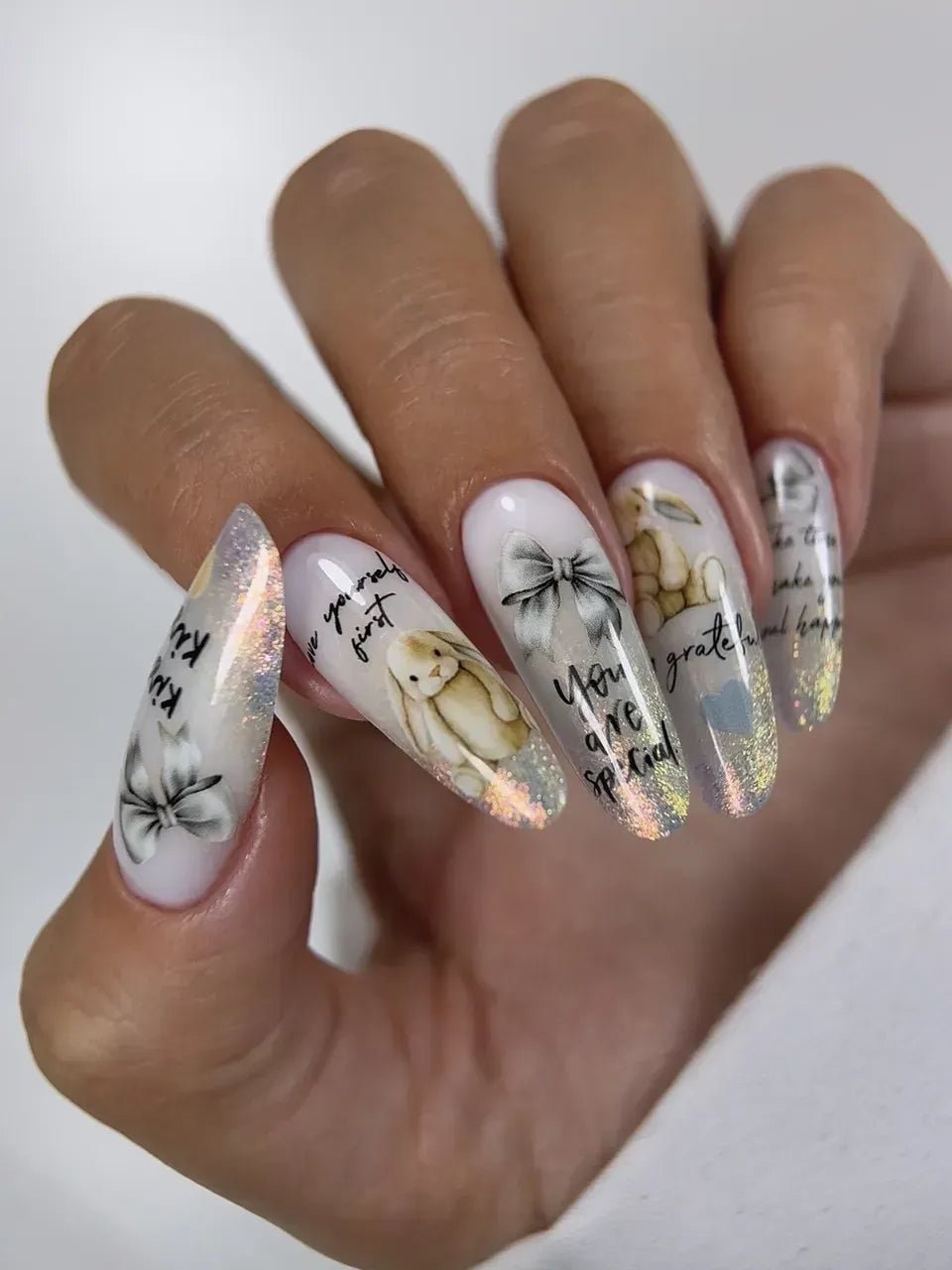 Nail slider decals on any background 281