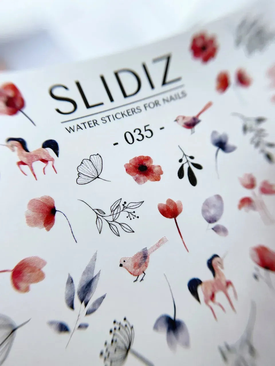 Nail slider decals on any background 035