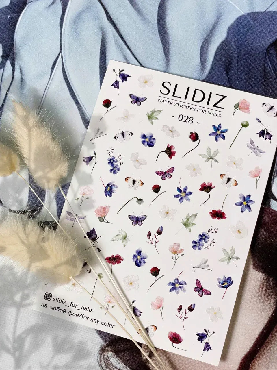 Nail slider decals on any background 028
