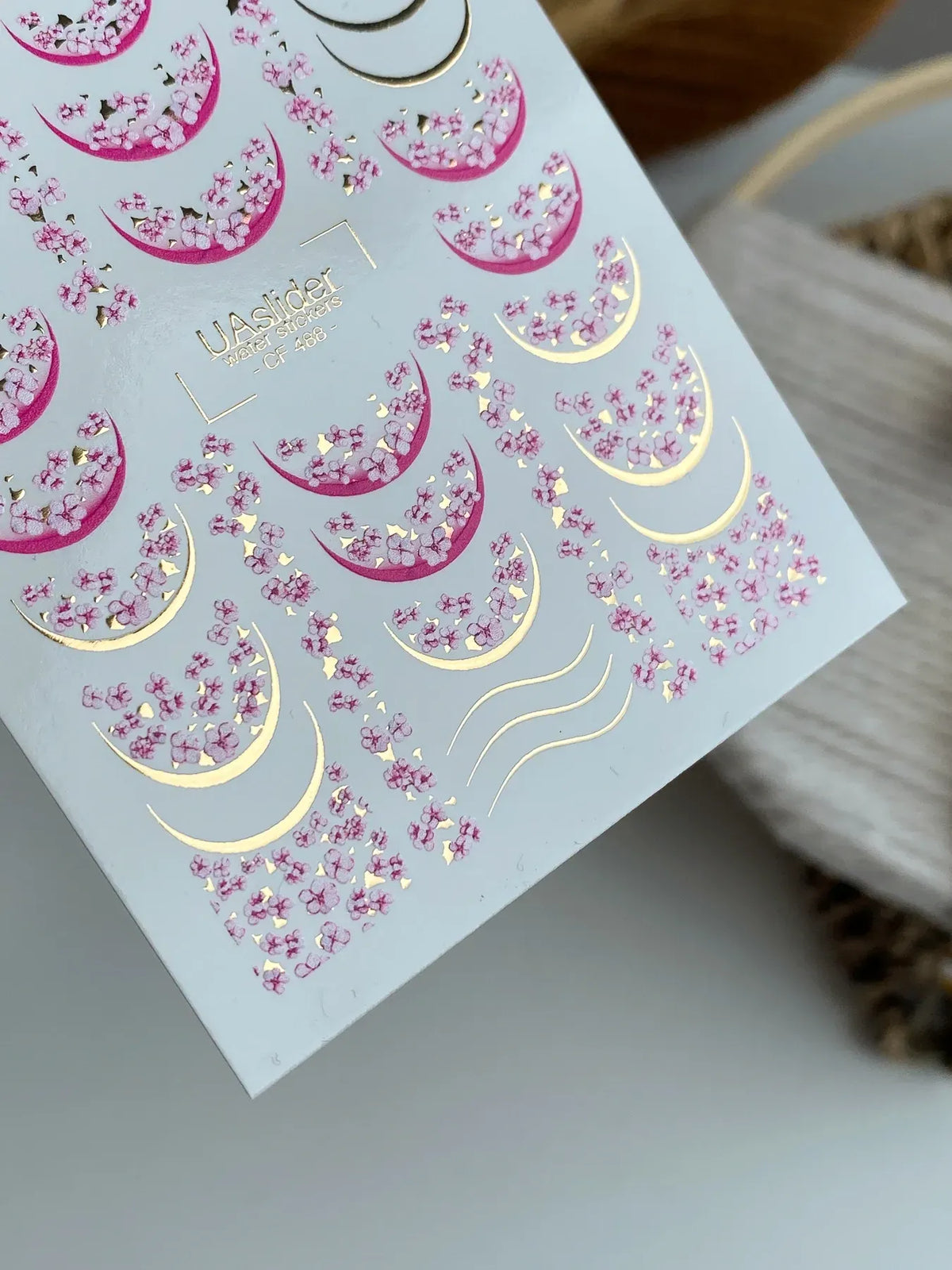 Foil Nail slider decals on any background CF_488