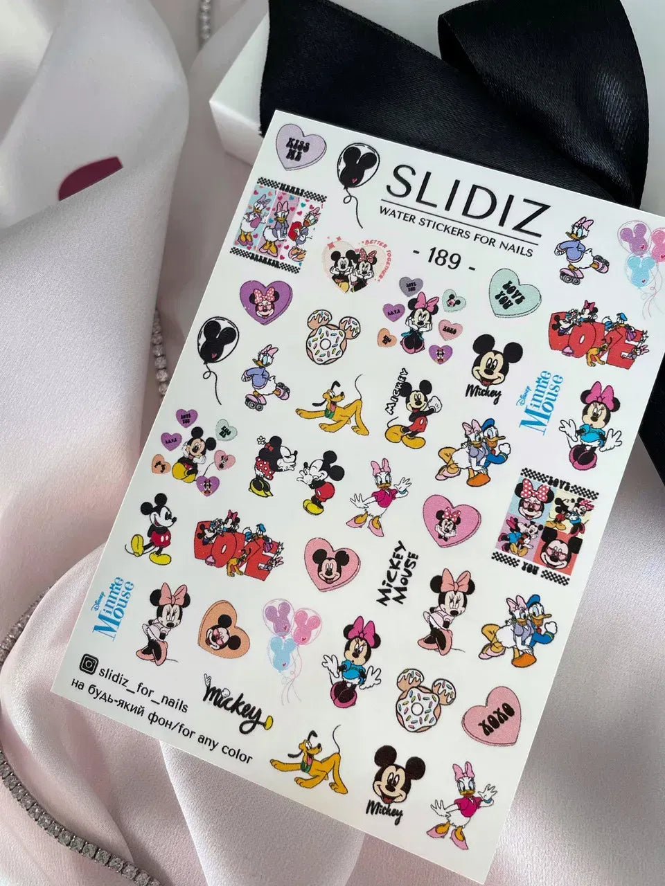 Nail slider decals on any background 189
